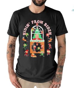 From Hidin Biden Funny Apparel Biden Christmas Shirt