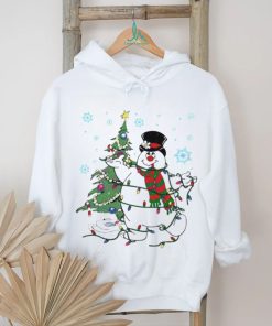 Frosty the snowman Christmas tree shirt