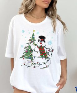 Frosty the snowman Christmas tree shirt