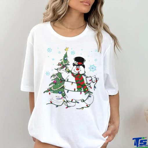 Frosty the snowman Christmas tree shirt