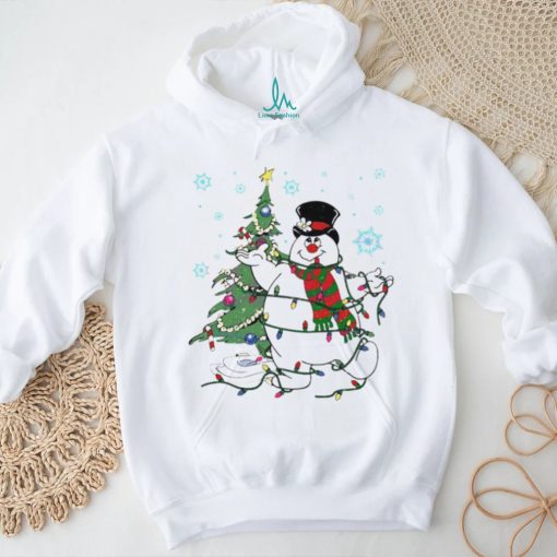 Frosty the snowman Christmas tree shirt