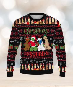 Fun Cocks Merry Christmas Printed Casual Crew Neck Ugly Sweater