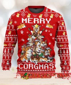 Funny Corgi Merry Corgmas Ugly Christmas Sweater For Men & Women