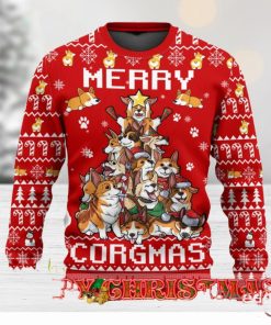 Funny Corgi Merry Corgmas Ugly Christmas Sweater For Men & Women