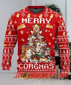 Funny Corgi Merry Corgmas Ugly Christmas Sweater For Men & Women