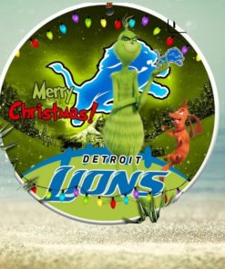 Funny Detroit Lions Nfl Funny Grinch Christmas Ornaments