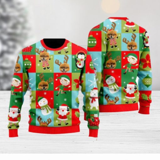 Funny Dog Wears Reindeer In Christmas Holiday Pattern Ugly Christmas Sweater Funny Gift For Men And Women Family Holidays