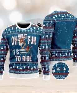 Funny Jesus Ride Skateboarding With Satan Christmas Unisex Ugly Sweater