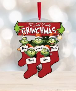 Funny Kids On Xmas Socks, Personalized Ornament, Christmas Gift For Family