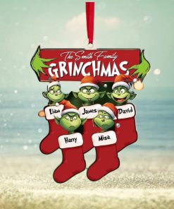 Funny Kids On Xmas Socks, Personalized Ornament, Christmas Gift For Family