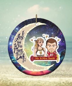 Funny Mr And Mrs Swift Travis Kelce And Taylor Swift Christmas 2023 Holiday Tree Decorations Ornament