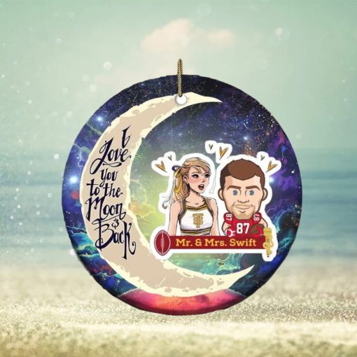 Funny Mr And Mrs Swift Travis Kelce And Taylor Swift Christmas 2023 Holiday Tree Decorations Ornament