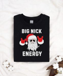 Funny Santa Big Nick Energy Santa Face Merry Christmas T Shirt