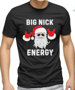Funny Santa Big Nick Energy Santa Face Merry Christmas T Shirt
