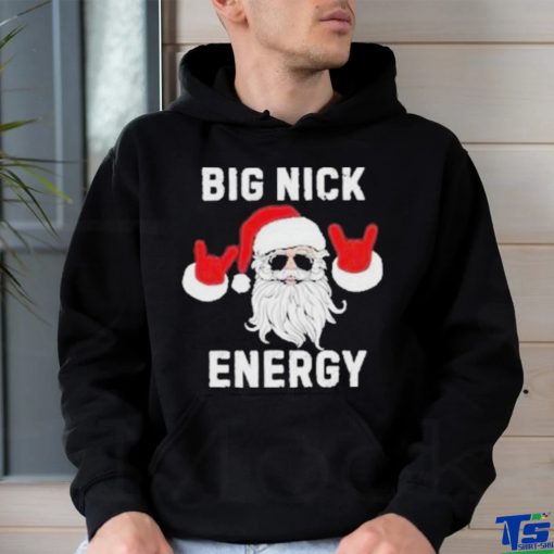 Funny Santa Big Nick Energy Santa Face Merry Christmas T Shirt