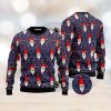 Nine Sweet Santa Ladies Dancing Christmas Unisex Ugly Sweater