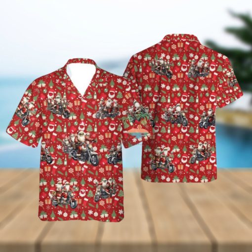 Funny Santa Claus Christmas Hawaii Shirts