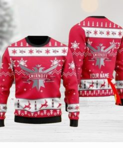 Funny Smirnoff Vodka Personalized Ugly Knitted Sweater Christmas Gift