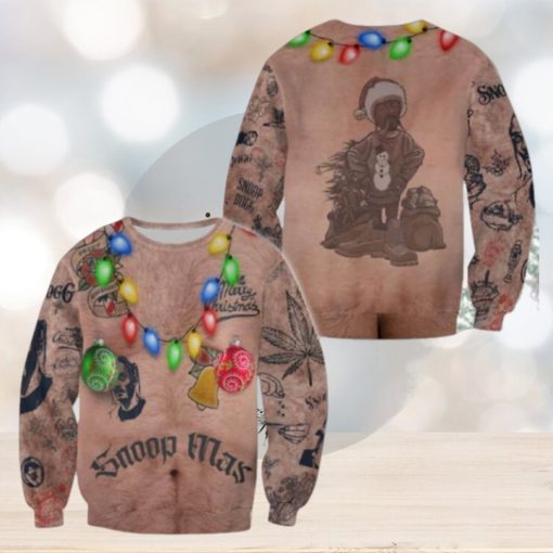 Funny SnoopDogg Snoop Mas Ugly Christmas Sweater