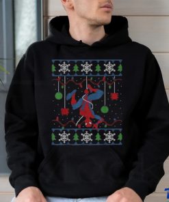 Funny Spider Man Christmas Lights Ugly Shirt