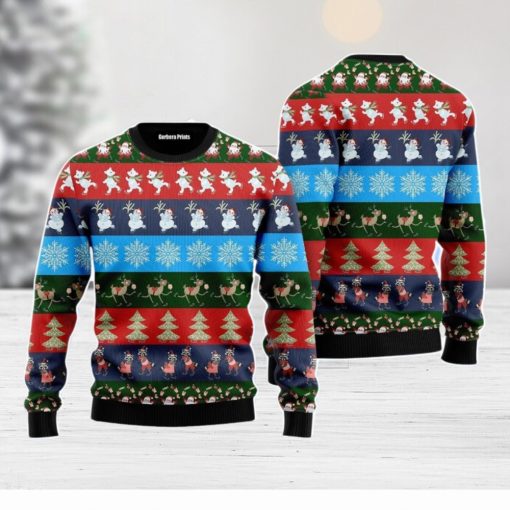 Funny Striped Christmas Pattern Christmas Unisex Ugly Sweater