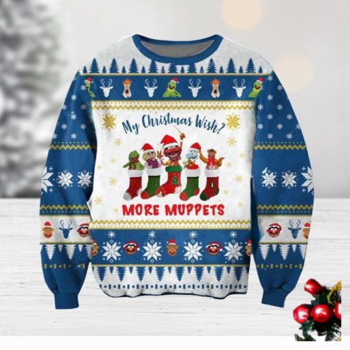 Funny Wish More Muppets Ugly Christmas 3D Sweater