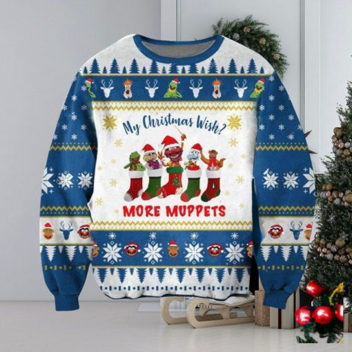 Funny Wish More Muppets Ugly Christmas 3D Sweater