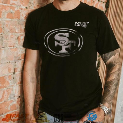 G III 4Her by Carl Banks Black San Francisco 49ers NFL 100 Fair Catch T Shirt