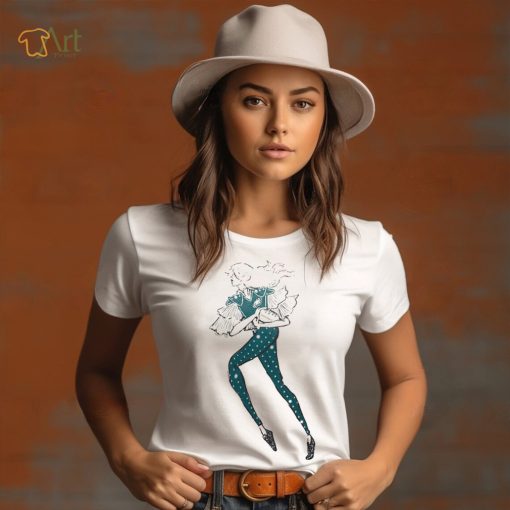 G III 4Her by Carl Banks White Philadelphia Eagles Play The Ball T Shirt