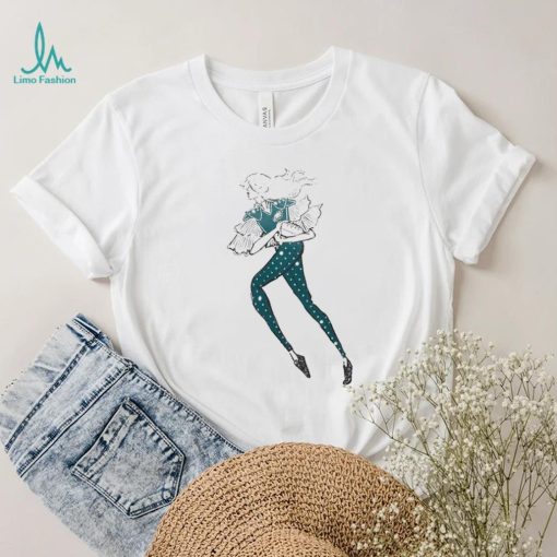 G III 4Her by Carl Banks White Philadelphia Eagles Play The Ball T Shirt
