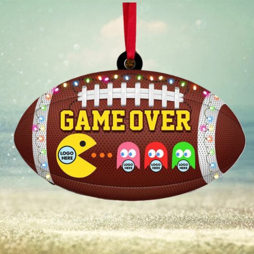 Game Over, Gift For Football Lover, Personalized Acrylic Ornament, Football Game Fan Ornament, Christmas Gift