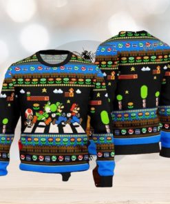 Gamer’s Ugly Xmas Sweater, Super Mario Funniest Christmas Design