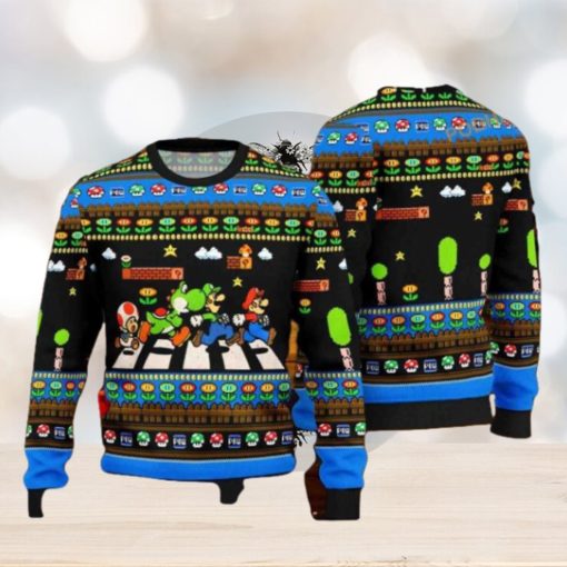 Gamer’s Ugly Xmas Sweater, Super Mario Funniest Christmas Design