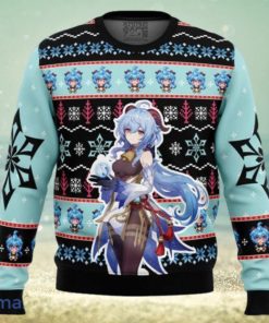 Ganyu Genshin Impact Ugly Christmas Sweater Gift For Men And Women