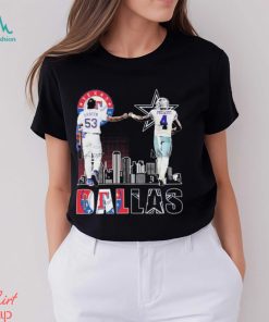 Garcia And Prescott Dallas Sports Skyline Shirt