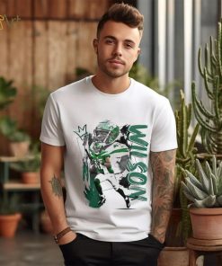Garrett Wilson number 17 New York Jets football player pose poster shirt
