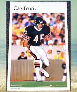 Gary Fencik On The Prowl Chicago Bears Vintage Original Poster