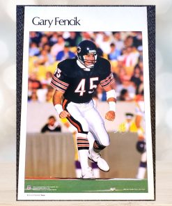 Gary Fencik On The Prowl Chicago Bears Vintage Original Poster