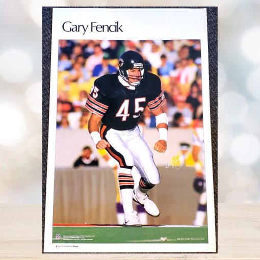 Gary Fencik On The Prowl Chicago Bears Vintage Original Poster