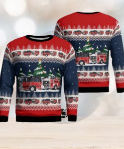 Gaston, South Carolina, Sandy Run  Calhoun County Fire District Ugly Sweater Family Gift