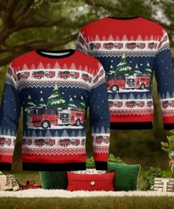 Gaston, South Carolina, Sandy Run  Calhoun County Fire District Ugly Sweater Family Gift