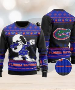 Gators Snoopy Dabbing Knitted Ugly Christmas Sweater