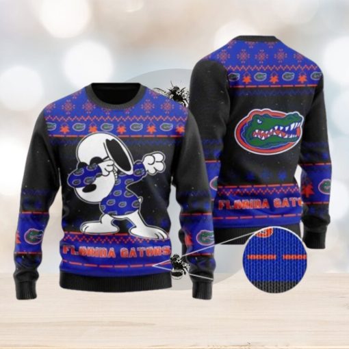 Gators Snoopy Dabbing Knitted Ugly Christmas Sweater