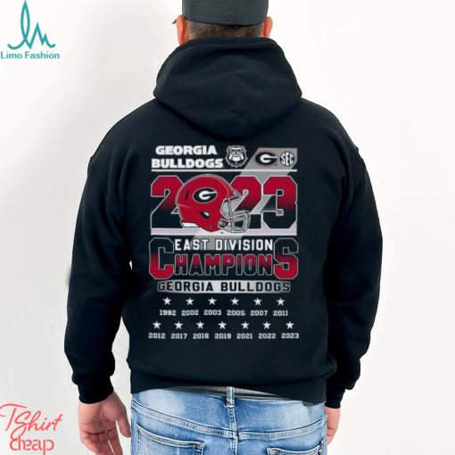 Georgia Bulldogs 2023 Sec East Champions T Shirt