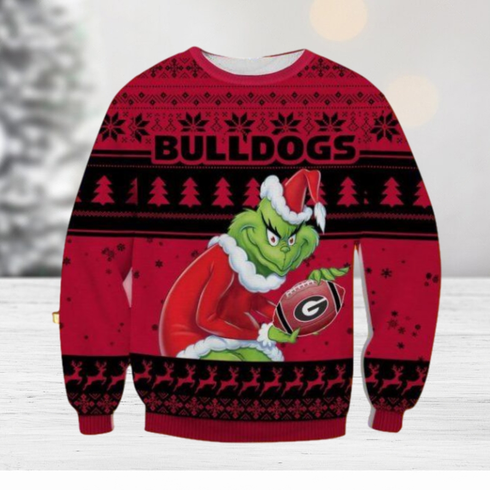 Georgia Bulldogs Grinch Christmas Ugly Sweater Gift For Men And Women Georgia Bulldogs Grinch Christmas Ugly Sweater Gift For Men And Women