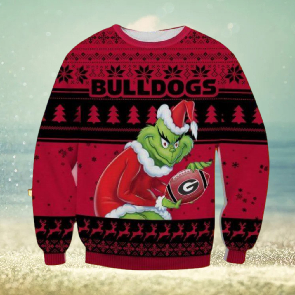 Georgia Bulldogs Grinch Christmas Ugly Sweater Gift For Men And Women Georgia Bulldogs Grinch Christmas Ugly Sweater Gift For Men And Women