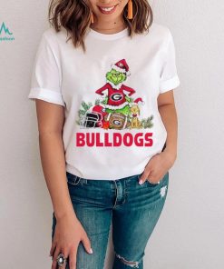 Georgia Bulldogs Grinch and Max dog funny Christmas shirt