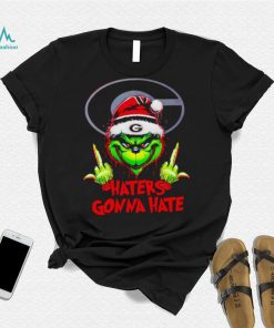 Georgia Bulldogs Grinch middle finger haters gonna hate shirt
