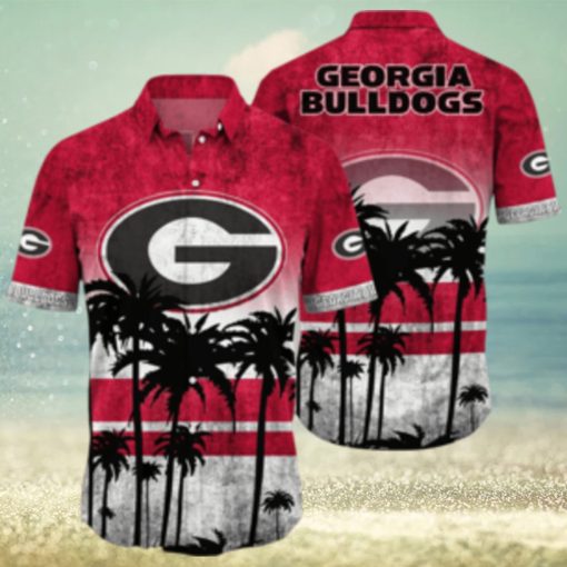 Georgia Bulldogs Logo Coconut Tropical Hawaiian Shirt Beach Gift For Fans