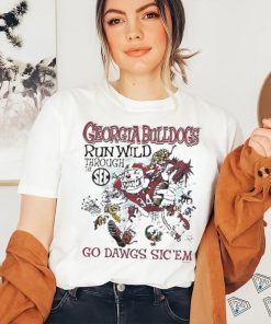 Georgia Bulldogs Run Wild Through The SEC Go Dawgs Sic ‘Em Shirt